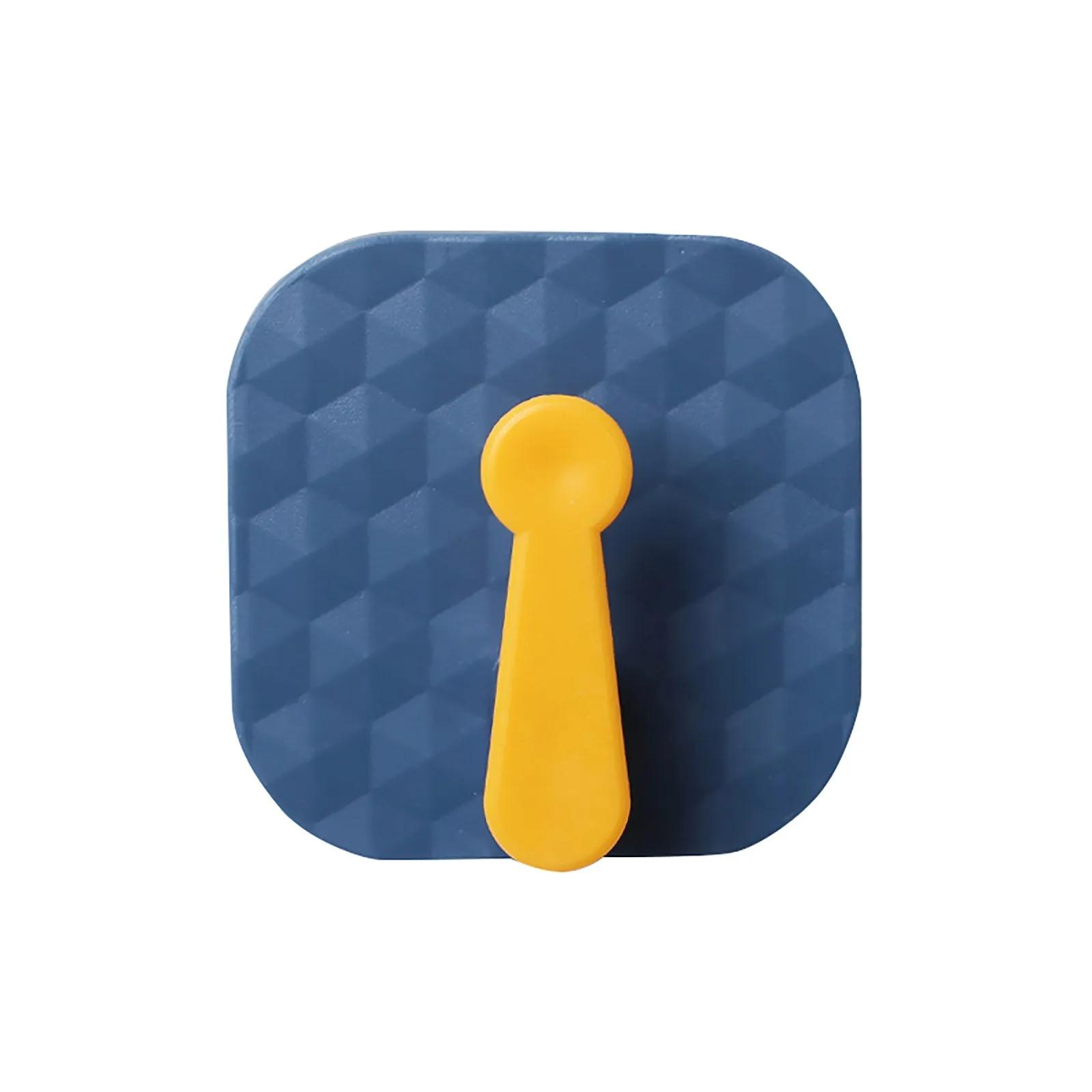 

2 шт. пластиковый крючок-заглушка, не оставляющий следов, суперклеевой крючок, крючок без гвоздей, мешки для полотенец, полка, принадлежности для хранения в ванной, кухонные принадлежности One Size синий