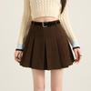 2026 Women's A-line High Waist Pleated Skirt - Autumn/Winter School Style