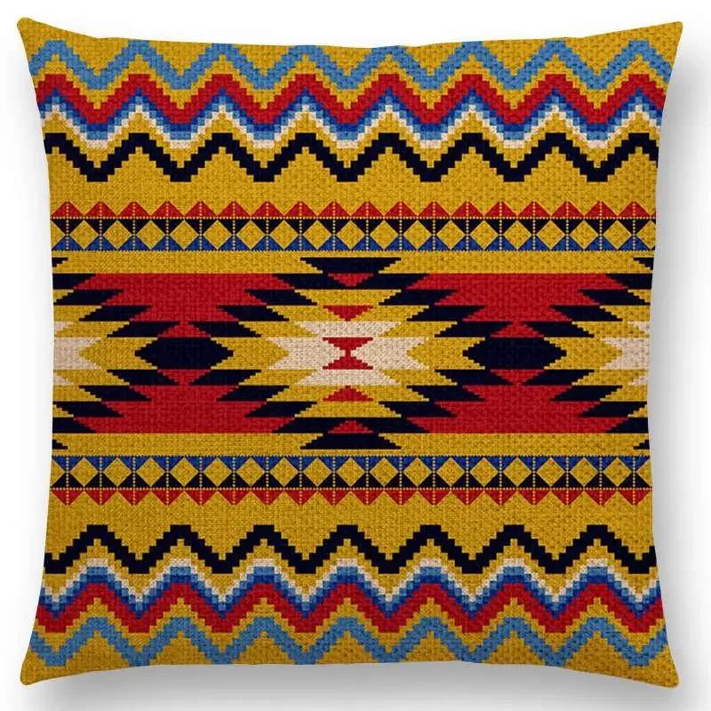 Colorful Geometric Pattern square Cushion Cover Pillow Case Decorative Line/ Throw Pillows Cushions for Home Decor x
