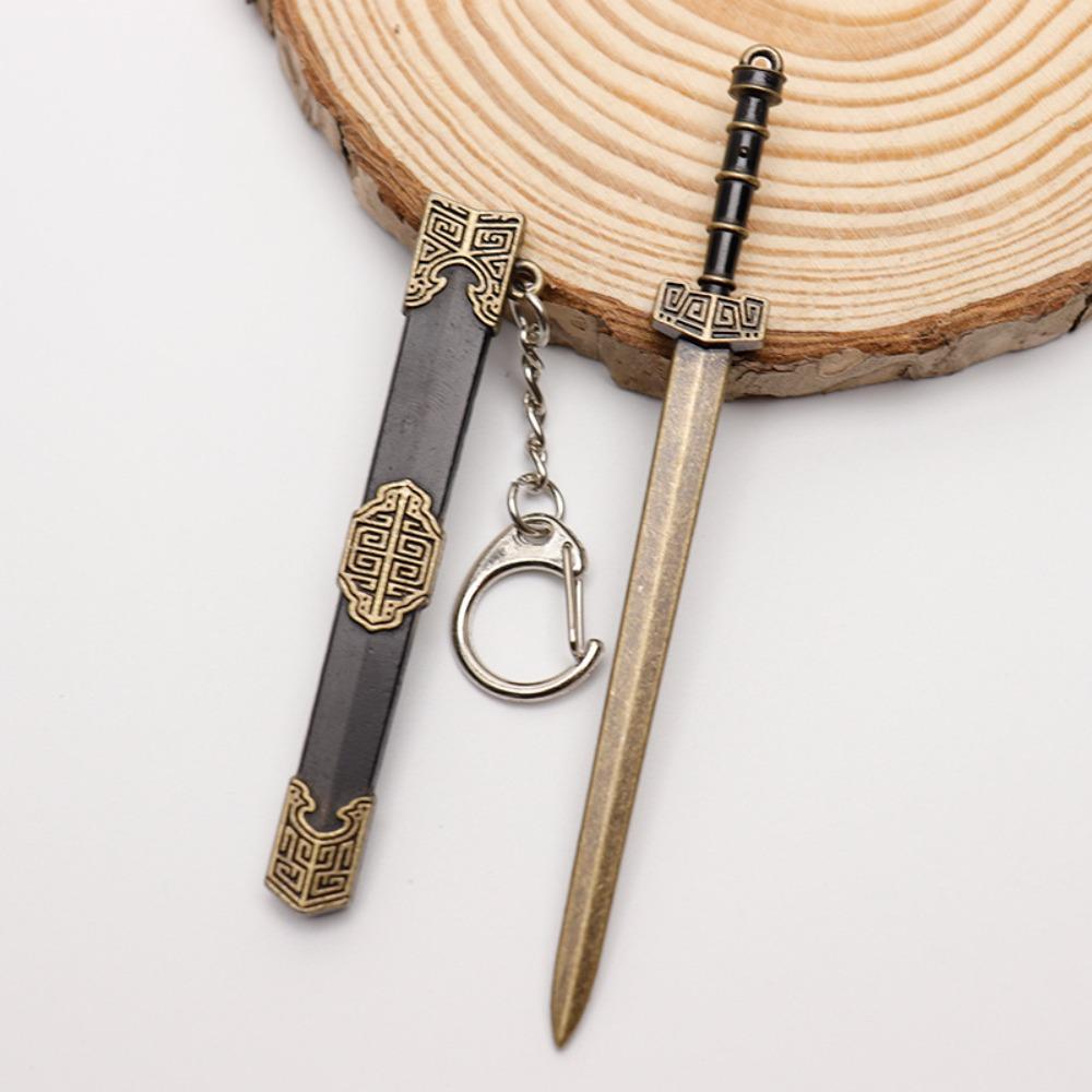 

Ancient Weapon Key Chain 12cm Scabbard Key Ring Mini Sword KeyChain Gift style C