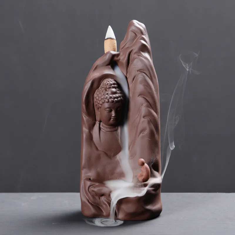 Lilla sand Tilbakestrømning Røkelsesbrenner Hjem Personlig Aromaterapi Ovn Innendørs Alpine Flower Water Ornamenter