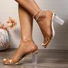 Fashion Women Elegant High Heel Sandals Sexy Anti-slip Open Toe Ankle Buckle Shoes Women Comfortable Wedding Shoes Sandalias De Mujer