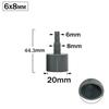 2pcs ID 20mm 1/2 Thread To 6/8/10/12/16mm PVC Hose Barb Connector Garden Hose Coupler Fitting Farm Irrigation PE Pipe Joint