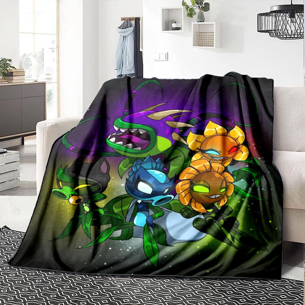 Plants Vs. Zombies Blanket Warmthful Decor Suitable for Chair Bedding Sofa Four Seasons Multipurpose Playful Design
