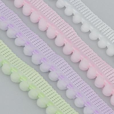 Barevné neelastické vlněné kuličky Páska Krajka Koupelové kuličky Ručně vyráběné DIY Doplňky do vlasů Oblečení Domácí textil Dekorativní doplňky Dekorace domu