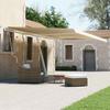 VidaXL Manual Retractable Freestanding Awning, 600x300 Cm Cream