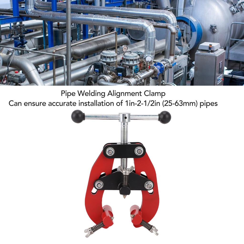 Pipe Alignment Clamp Carbon Steel Pipe Welding Alignment Tool for 1-2.5in Pipes Pipe Welding Alignment Tool