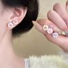 Resin Rose Flower Stud Earrings Simple and Small Design Earrings Fashionable, Fresh and Sweet Versatile Earrings