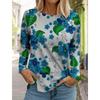 Spring And Autumn Long Sleeve Lip Print Leopard Printed T-Shirts Women Basic Casual Tops Female Loose Round Neck Tees Clothing
