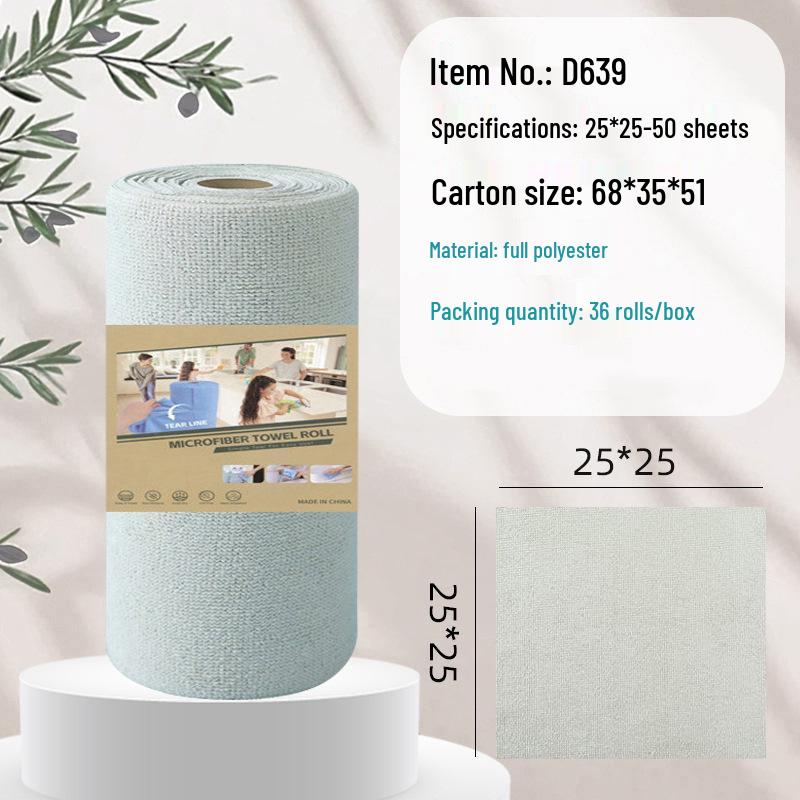 Bedruckte Abreißbare Mikrofaserküchenlappen - Verdickt & Saugfähig für die Haushaltsreinigung