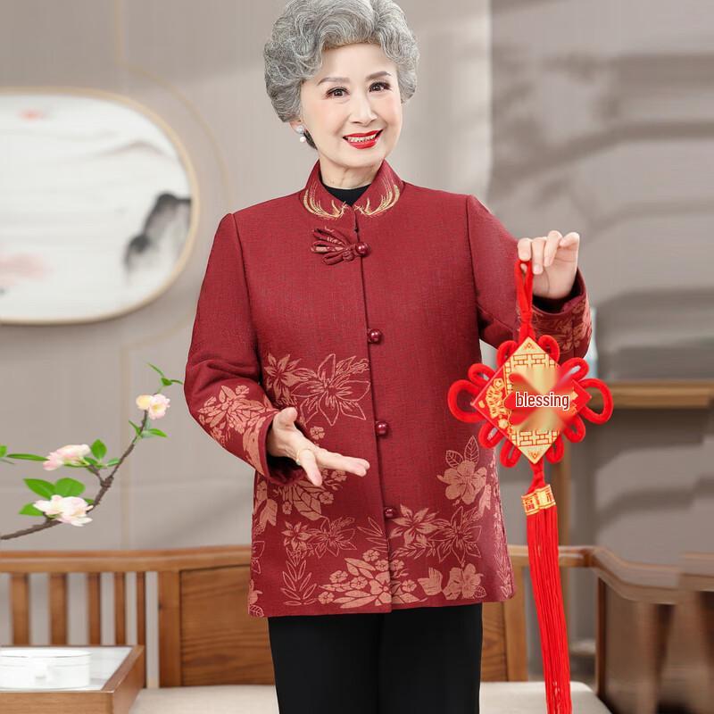 Herbst Tang-Anzug Jacke für ältere Frauen