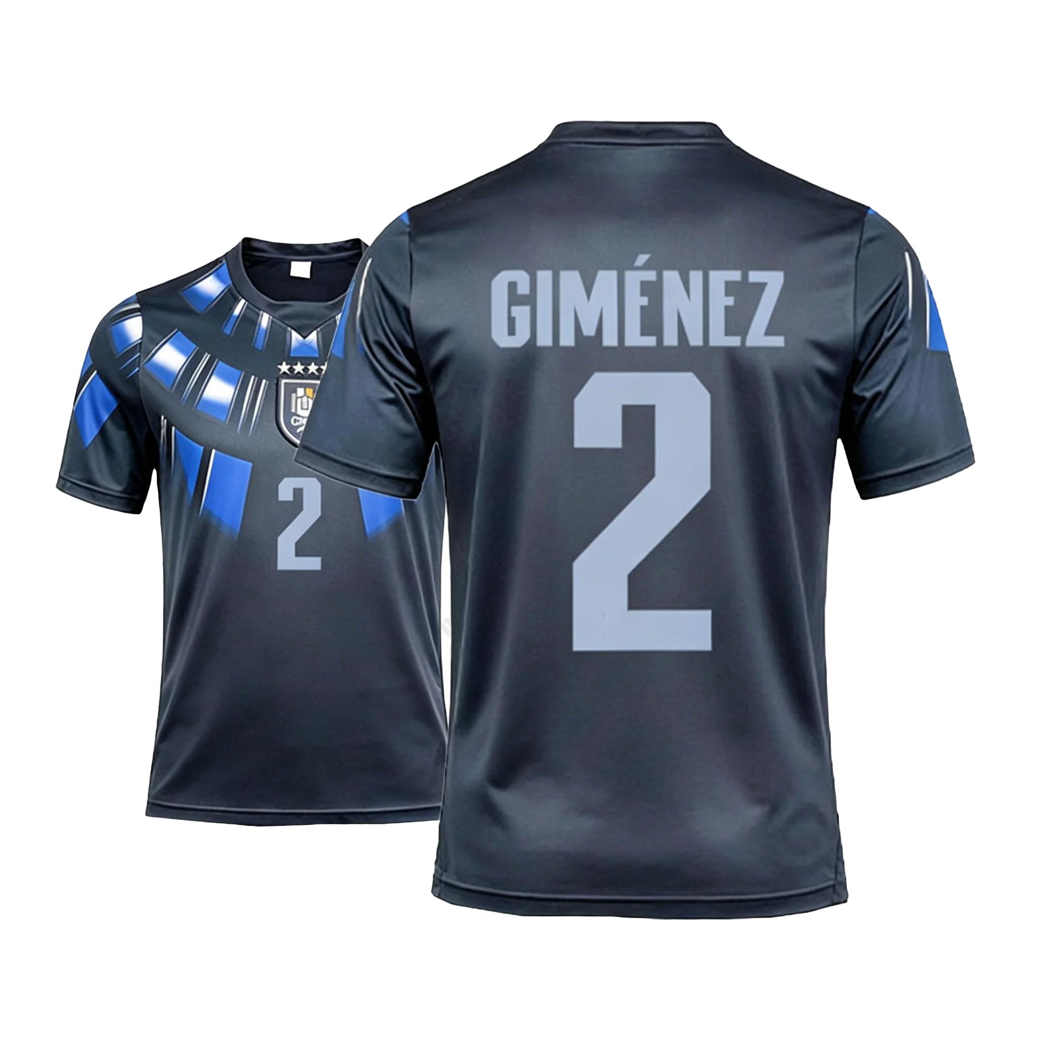

2026 Uruguay National Team Away Jersey, Black Blue Armored Print Soccer Shirt Breathable Football T-Shirt for Sports Training L білий