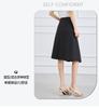 Umbrella Skirt Summer Style Commuting Age Reduction Solid Color Medium to Long Women's Half length Skirt
