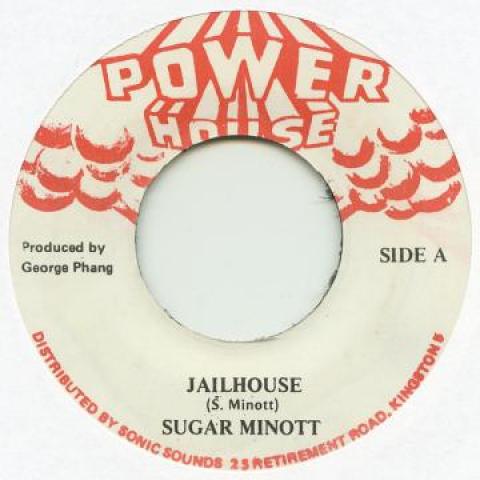 7inch Record SUGAR MINOTT Jailhouse Power House Or 1985 Jamaica Reggae Ska Dub