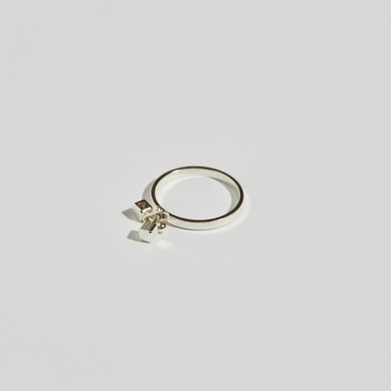 BONAFIDE JEWELRY Cross Ball-Up Ring