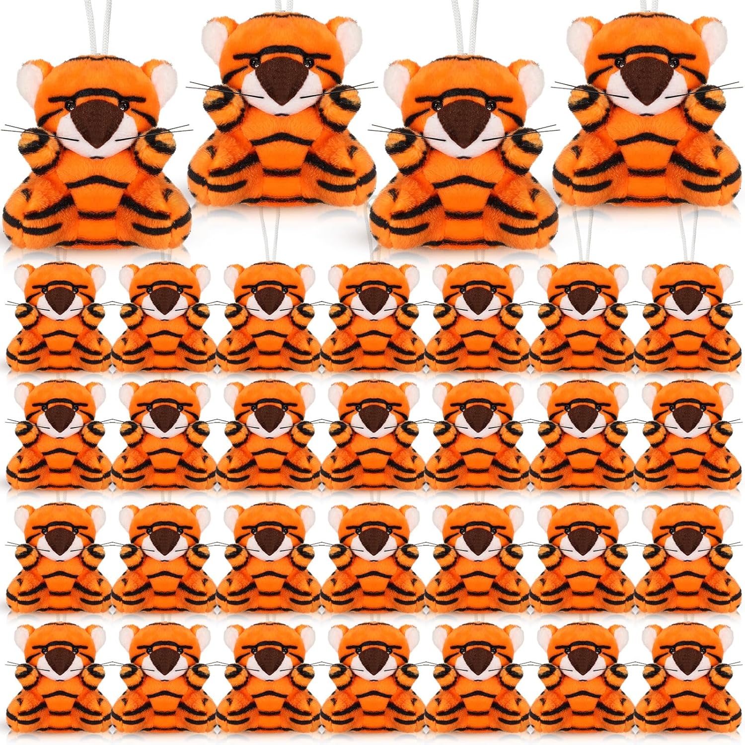 

30-100 шт. Мини-плюшевые игрушки в виде животных Льва/Тигра 6,5 см Маленькие мягкие львы/тигры оптом для подарков на вечеринку, призов для класса 30pieces аэро