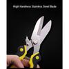 8inch Stainless Steel Sharp Blade Garden Shears PP+TPR Handle Bypass Professional Electrician's Iron Wire Cutting Tool Scissors
