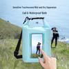 Trekking Waterproof Transparent Barrel Bag - Carbon Fiber Square Beach & Rafting Phone Storage
