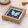 with Frame 3D Embroidery DIY Material Kit Holiday Gifts Handmade Embroidery Beaded Butterfly Picture Needlework Beads Embroidery