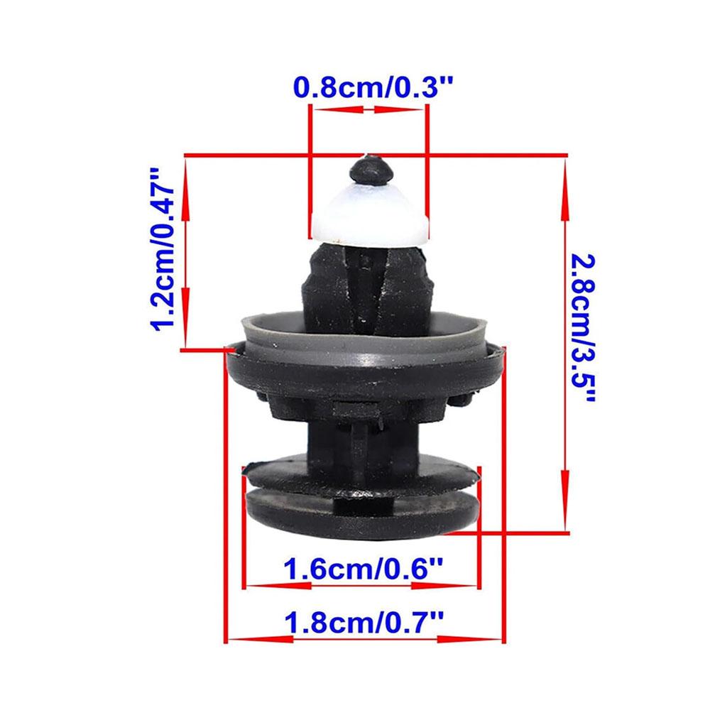 10Pcs Door Trim Panel Clips Fastener Fixing Rivet For Ford C-MAX Focus II Kuga I