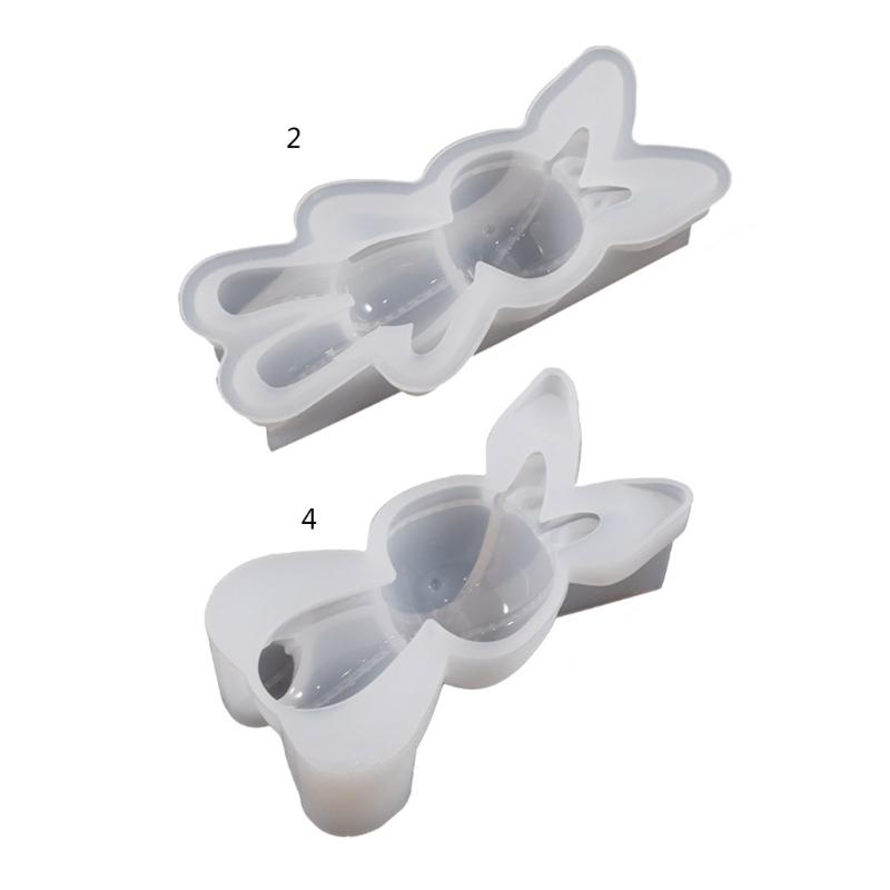 Animal Silicone Molds DIY Resin Casting Molds 3D Cute Rabbit Necklace Pendant Molds for DIY Crafts Jewelry Charm Molds