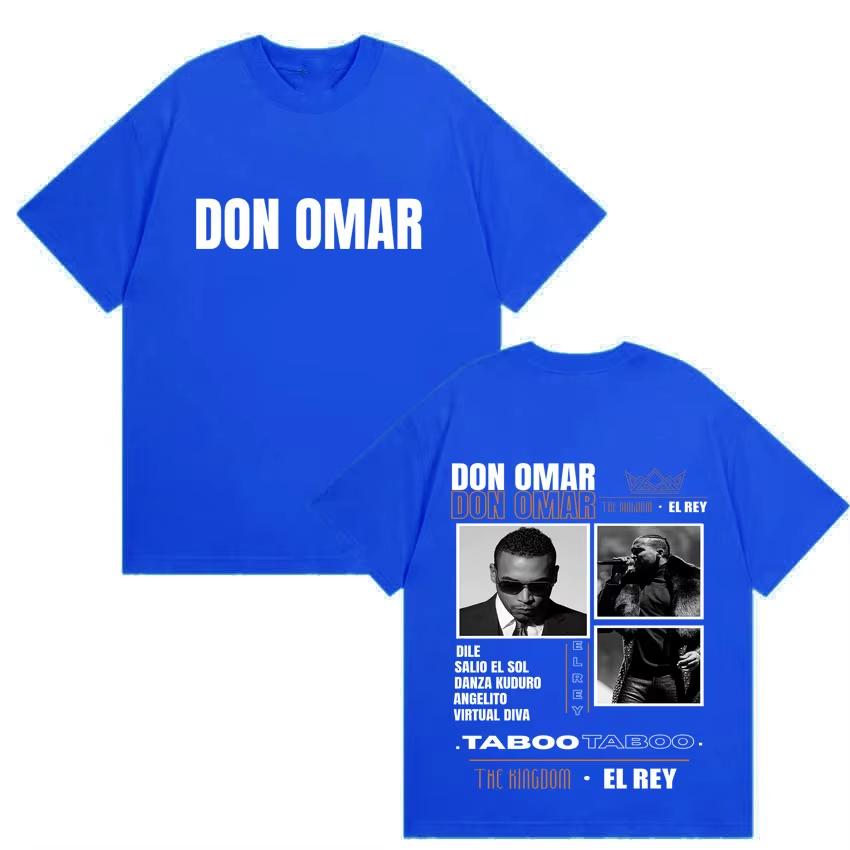 Top Vintage Unisex Estivo Rapper Don Omar Nuovo Album 2026 Grafiche Magliette Uomo Donna Fan Maglietta Musicale Adolescenti Girocollo Manica Corta