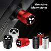 Car Tyre Wheel Valve Cap Cover Auto Accessories For Mitsubishi Lancer Ralliart ASX Mirage Pajero Xpander Attrage L200 Eclipse
