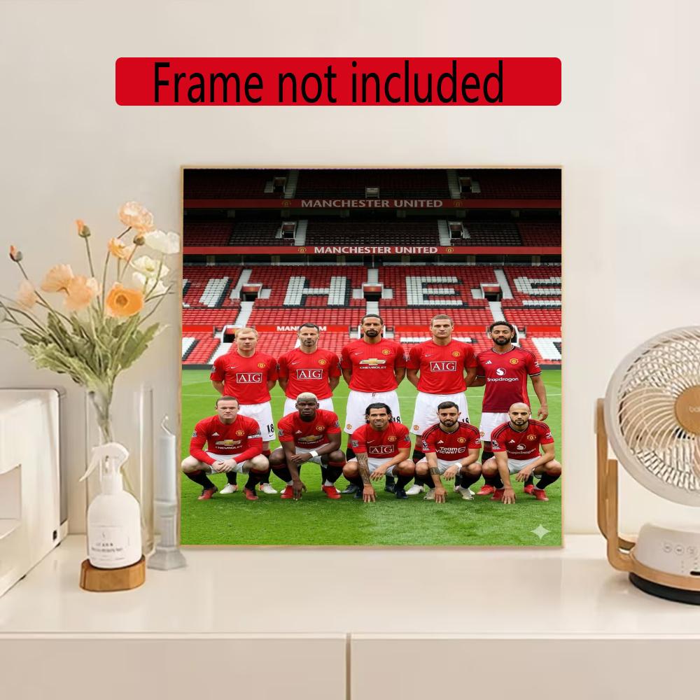 Manchester 5D Round Diamond Painting Kit Diamond Embroidery Painting Rhinestones Mosaic Frameless Handwork Decoration Arts