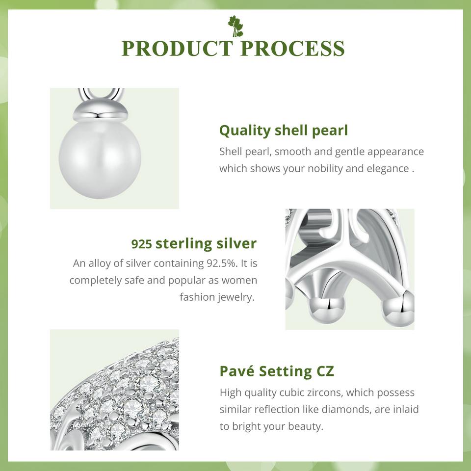 Mărgele din argint 925 BAMOER Seria aurie Brelocuri în formă de umbrelă se potrivesc cu brățara originală din argint, bijuterii pentru femei DIY