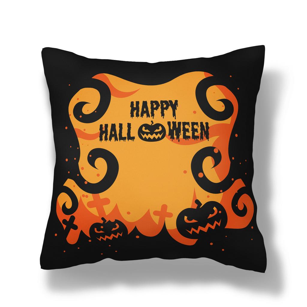 Pumpkin Collection Halloween Themed Pillowcase Sofa Cushion Cover Holiday Gift Party Decoration Home Decor