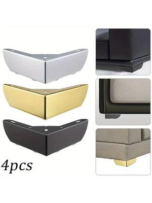 4Pcs Durable Heavy Load Bearing Furniture Legs Metal Cabinet Three-pronged Feet Triangle Sofa Legs DIY Furniture Hardware Legs