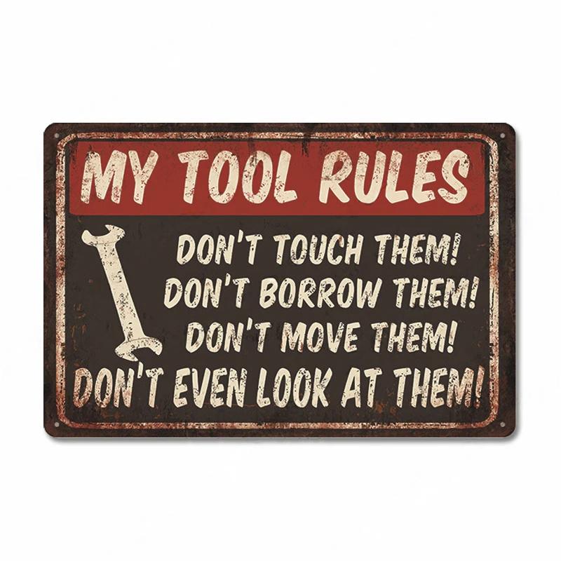 Route 66 Car Metal Dad's Garage Metal Tin Signs Poster Vintage Tinplate Retro Plaque Garage Man Cave Tire Shop Wall Art Decor