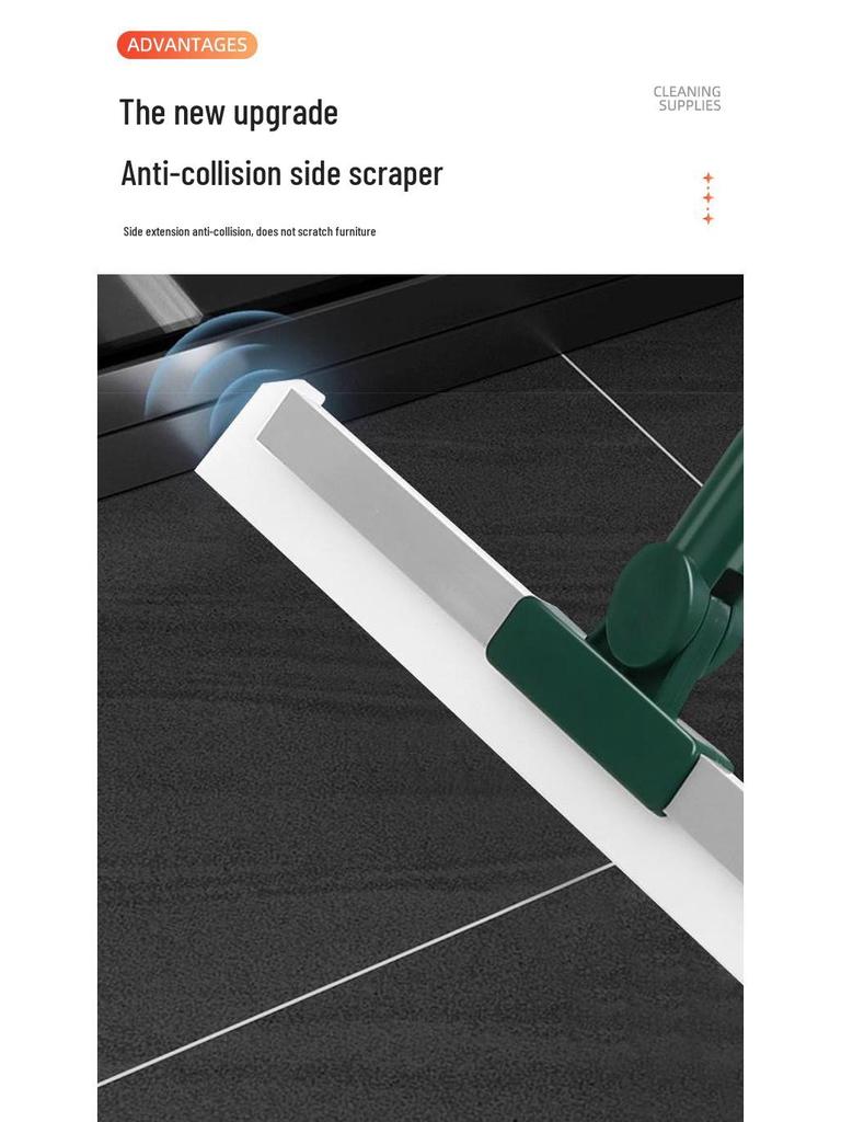 Telescopic Magic Broom: Floor & Glass Squeegee for Water, Hair, and Bathroom Cleaning