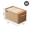 Wardrobe Organizer Box Foldable Storage Box Versatile Thickened Pants Sweater Storage Basket with Handle&Steel Frame Household