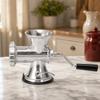 Aluminum Alloy Manual Meat Grinder Suction Cup Base Silver Meat Grinding Machine Multifunctional Labor Saving Hand Crank Mincer