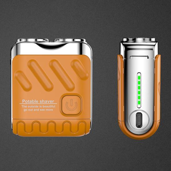 Yousheng Double-head Mini Electric Shaver USB Rechargeable Waterproof Portable Travel Wet Dry Shaving Razor Men Beard Trimmer Hair Remover Tool