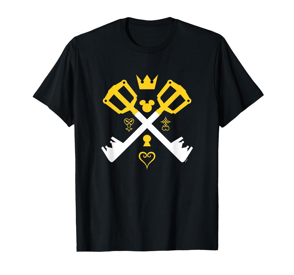Disney Kingdom Hearts Iconic Symbol Cross Keyblade Poster T-Shirt
