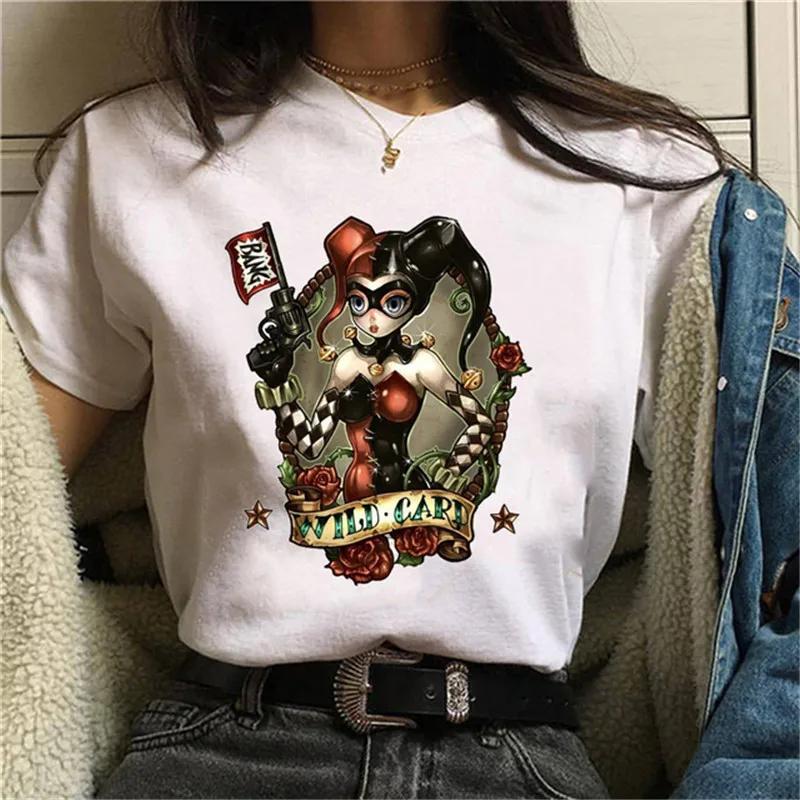 T-shirt Unisex New Punk Princess Jasmine Printed Fashion T Shirts 90s Kawaii Graphic Tops Harajuku O Neck Tee