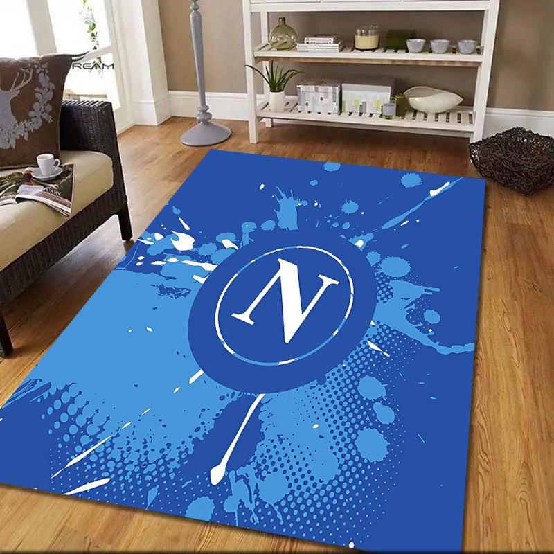 SSC Napoli2 Flannel Pattern Square Carpet,Area Rug,Carpet Rug for Living Room Bedroom Sofa Playroom Decor,Non-slip Floor Mat