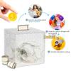 Stone & Diamond Pattern Transparent Acrylic Piggy Bank