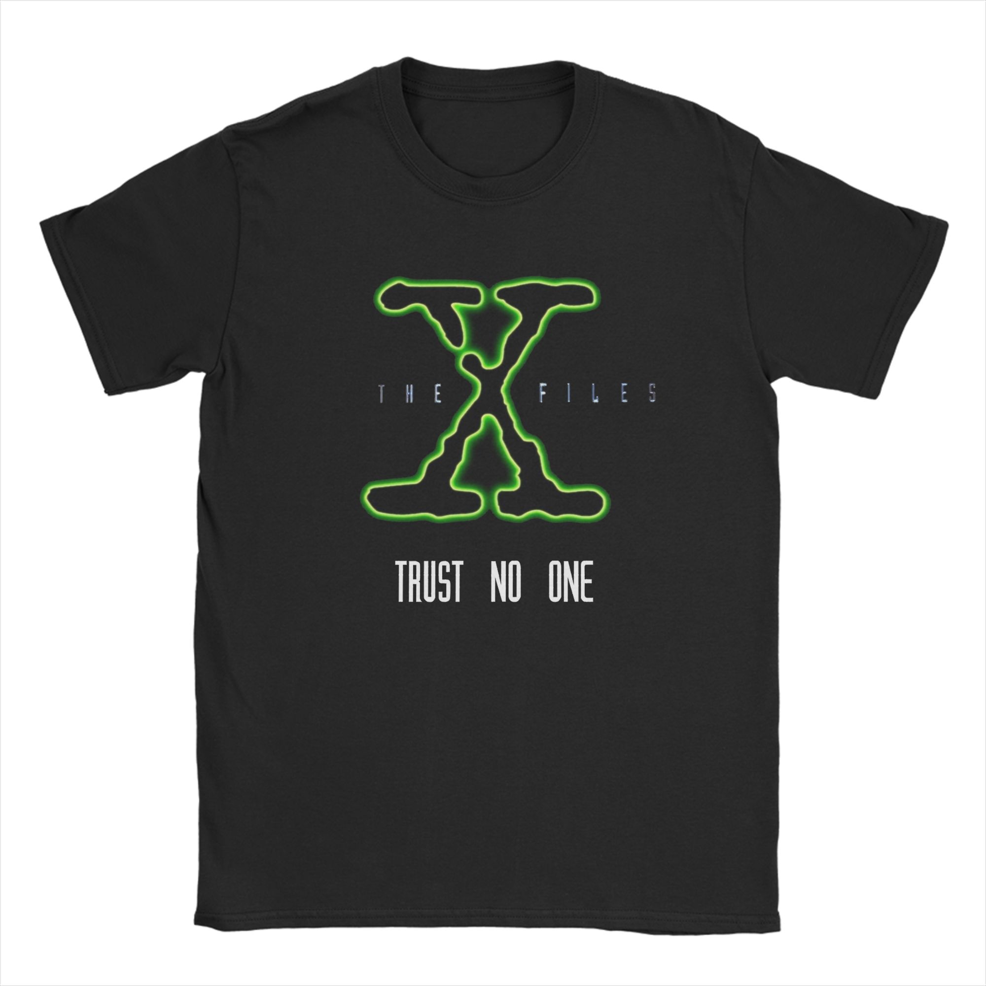 The XFiles Trust No One Neon Green Logo T-shirt XL