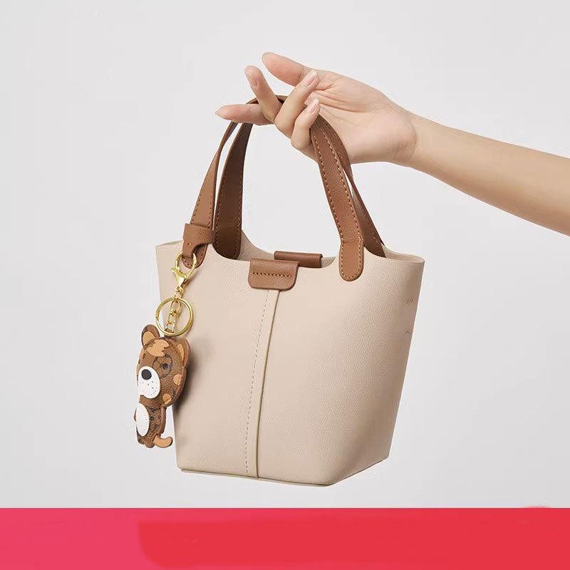 

Fengji vegetable basket bag 2025 new bag versatile bucket bag trendy handbag going out small bag light luxury women s bag белый