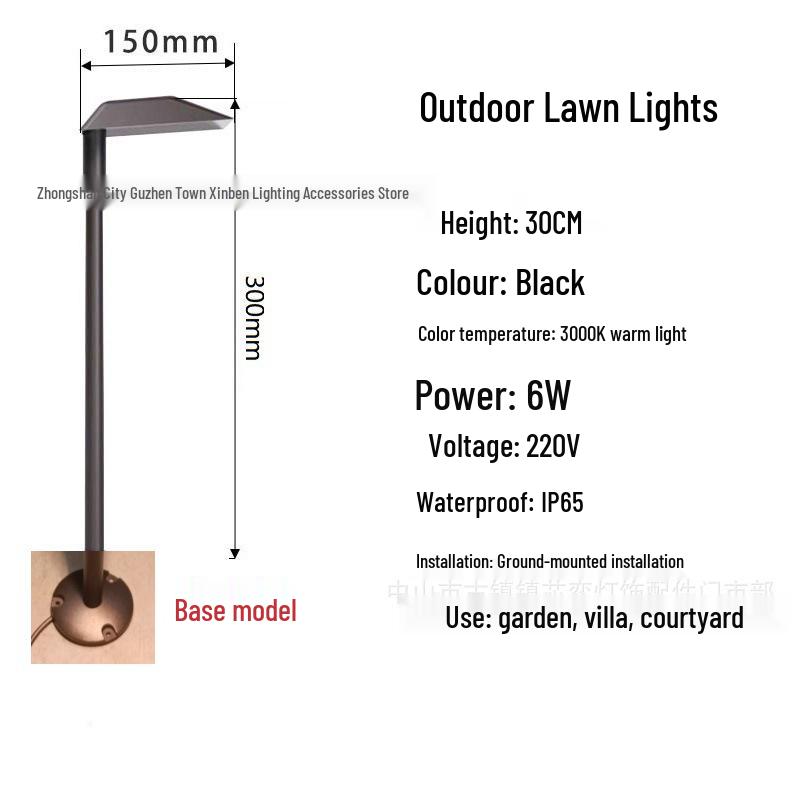 Waterproof LED Outdoor Lawn Light: Nordic Garden Courtyard Landscape Light