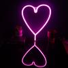 1PC Led Big Love Neon Modeling Light Room Decoration Hanging Wall Proposal Arrangement Battery Operated Or Usb Powered