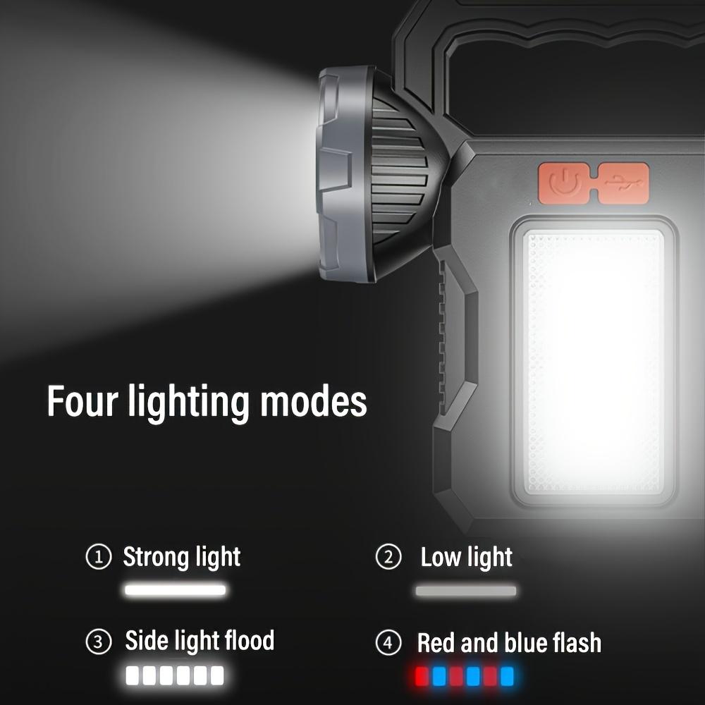 Multi Functional LED Solar Camping Light, Rechargeable Searchlight,can Be Hung,with Side Lights,suitable for Outdoor Hiking and Camping,power Outage