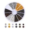 2400/3000Pcs Versatile Crimp Beads Set Jewelry Making Findings Kits Assorted Bracelets Earring Beads DIY Craft Supplies