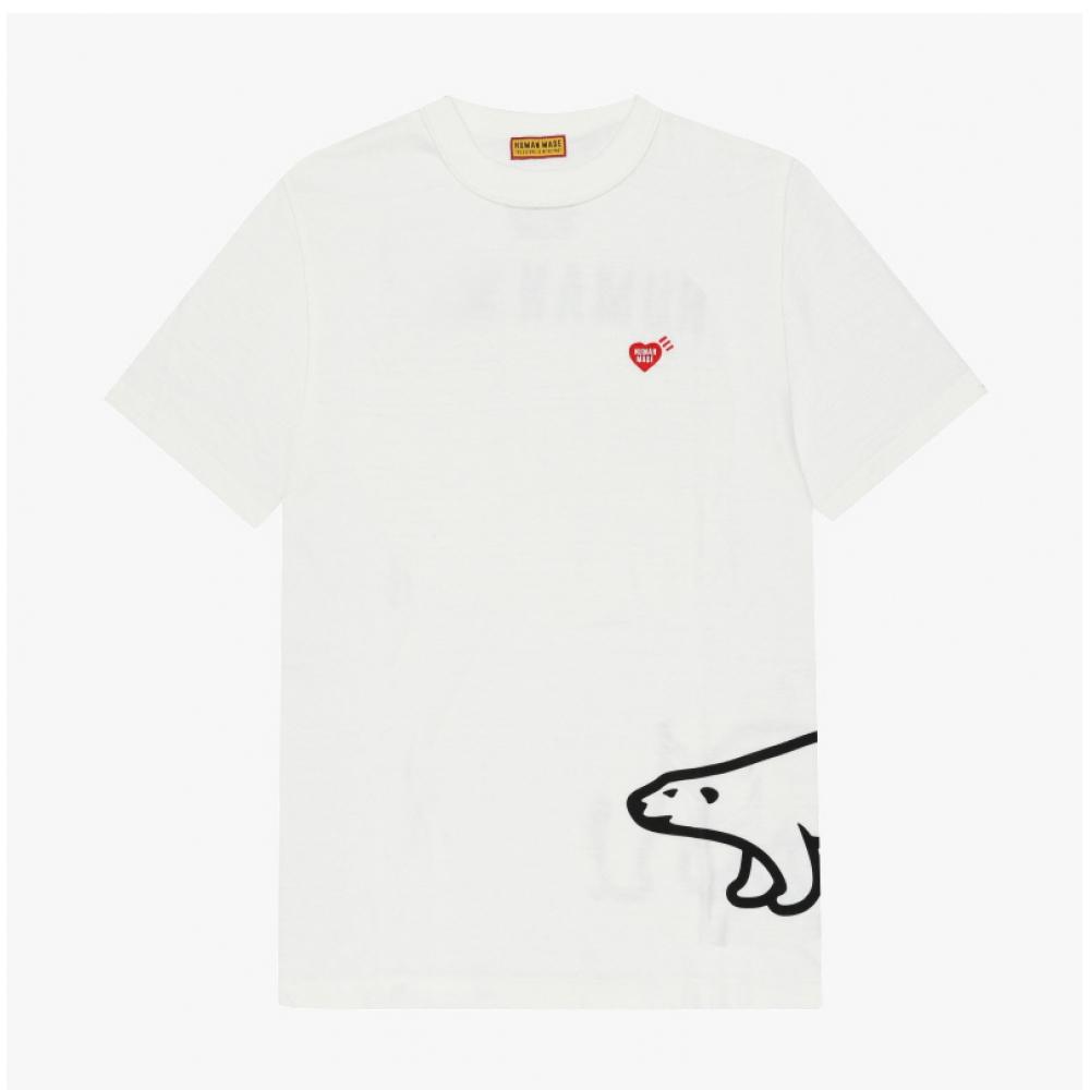 Humanmade Polar Bear Graphic Logo T shirT hm29Te004