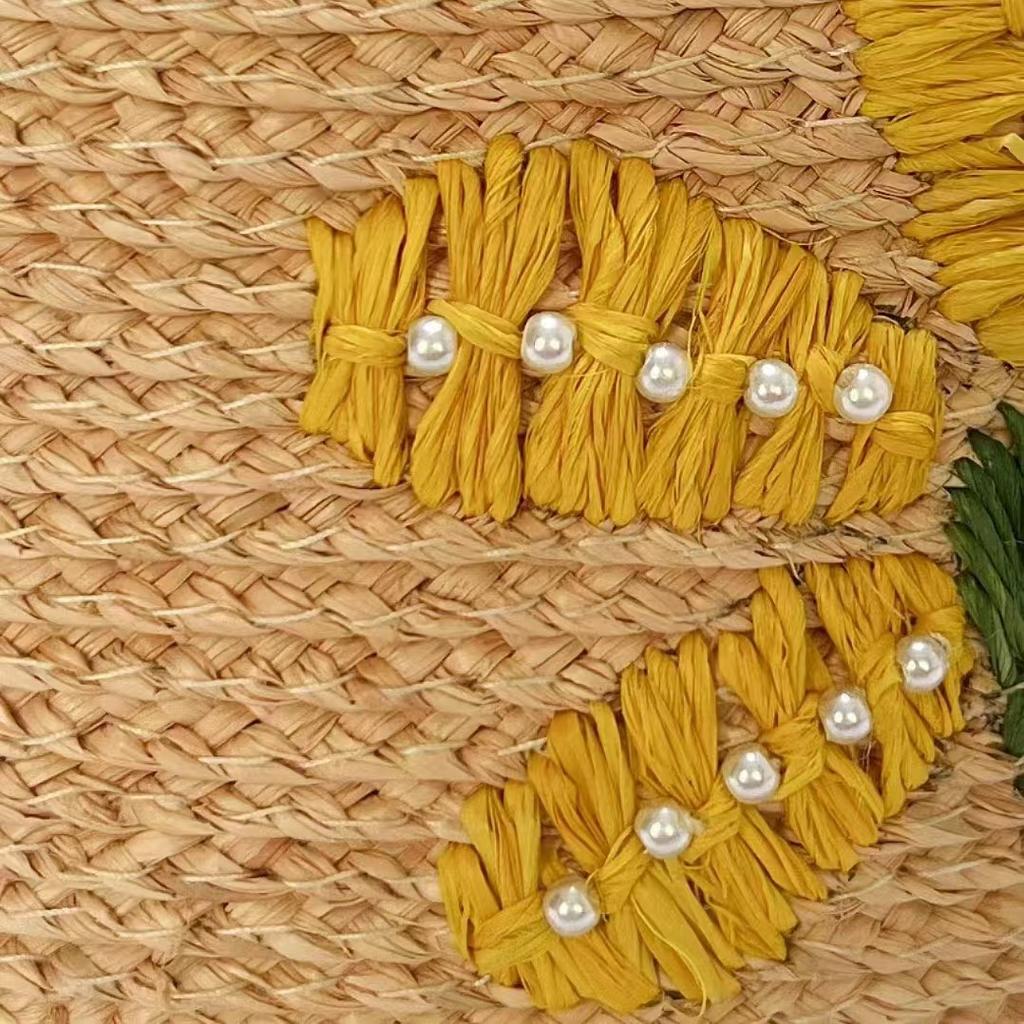 Dell Le Lafite Straw Hat Hand Embroidered High-End Hat Niche Sun Hat Supply