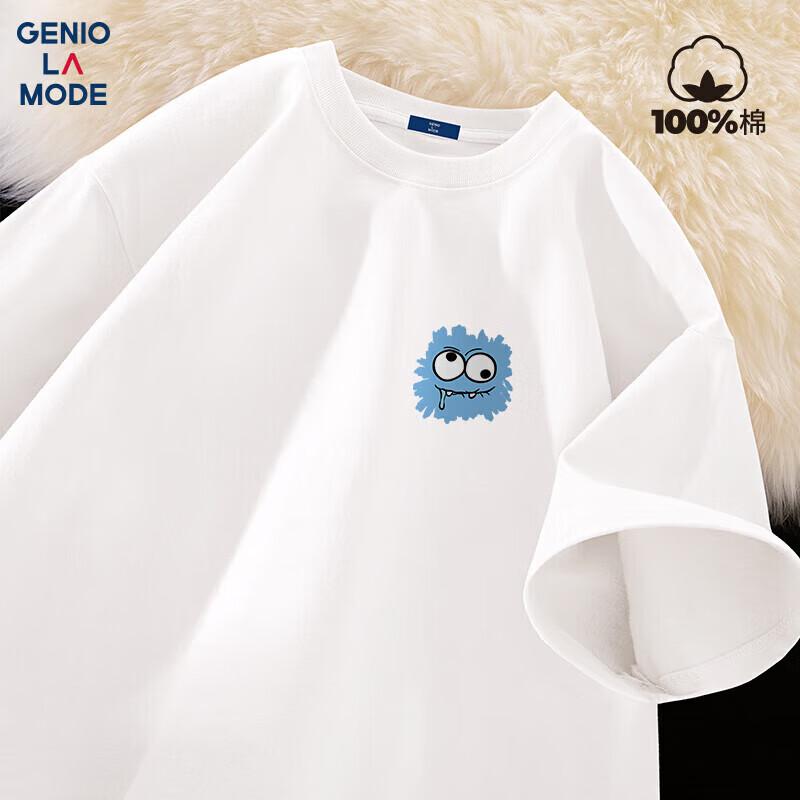 GENIOLAMODE Men s Monster Blue Graphic Cotton T-Shirt 3XL