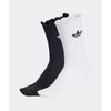 Ruffle Socks 2P - White:Black JD5623 181824